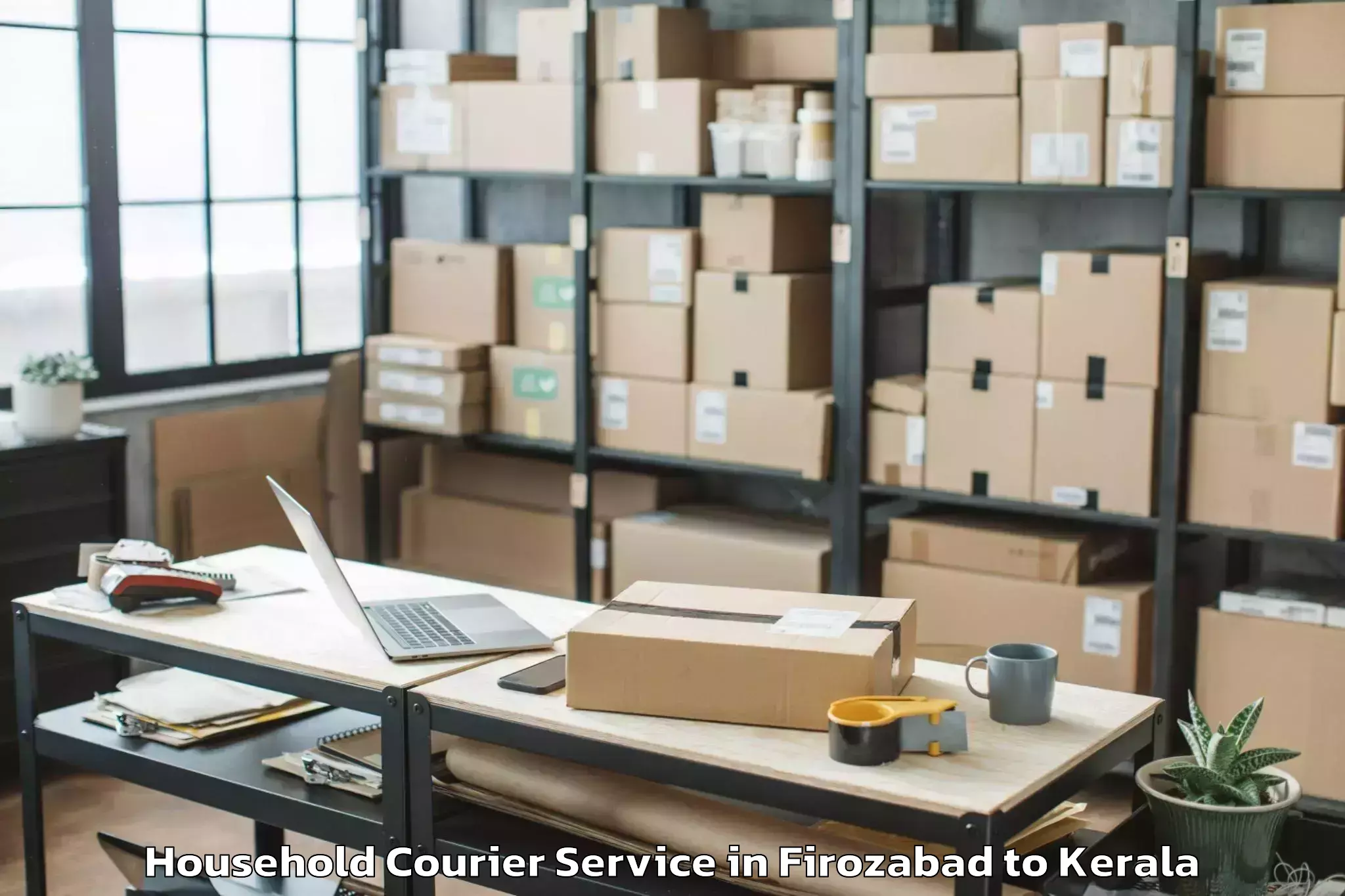 Professional Firozabad to Karunagappally Household Courier